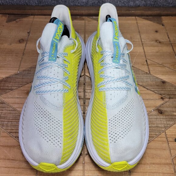 Hoka One One Men's 9.5 Carbon x 3 Billowing Sail Evening Primrose Running Shoes - Picture 3 of 12